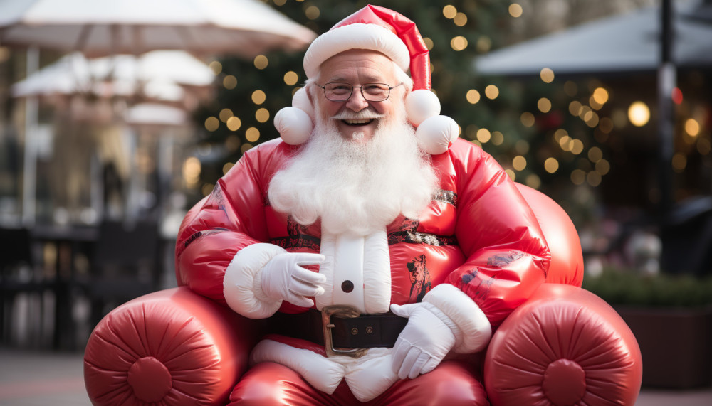 Le père noël gonflable : une option de décoration